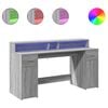 vidaXL &Gamma;&rho;&alpha;&phi;&epsilon;ί&omicron; &mu;&epsilon; LED &Gamma;&kappa;&rho;&iota; Sonoma 160x55x91 &epsilon;&kappa;. &Epsilon;&pi;&epsilon;&xi;&epsilon;&rho;&gamma;. &Xi;ύ&lambda;&omicron;