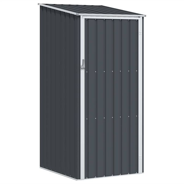 vidaXL Αποθήκη Κήπου Ανθρακί 87 x 98 x 159 εκ. από Γαλβανισμένο Ατσάλι