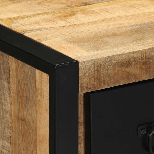 vidaXL Κομοδίνα 2 τεμάχια 40x35x40 cm Στερεό ακατέργαστο ξύλο Mango