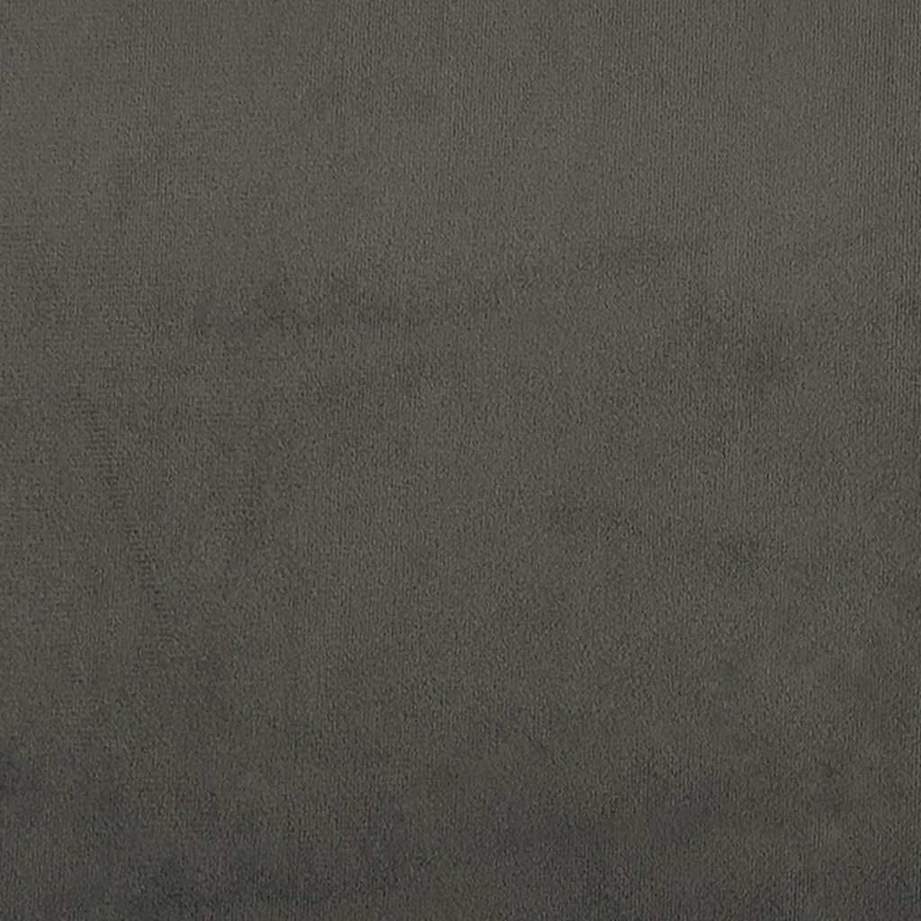 vidaXL Στρώμα με Pocket Springs Σκούρο Γκρι 140x220x20 εκ. Βελούδινο