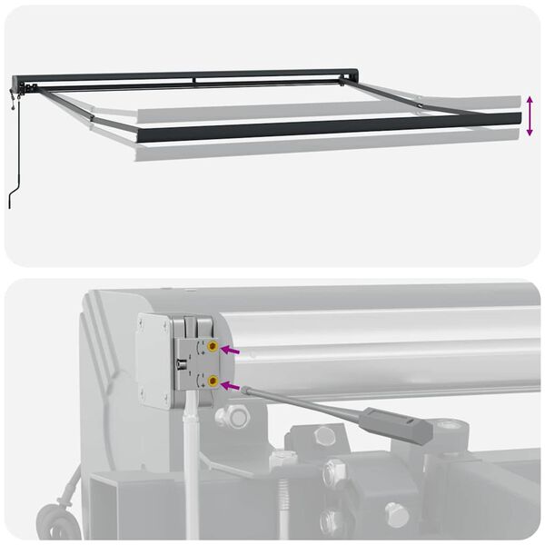 vidaXL Σκηνίτσα Αναδιπλούμενη Ανοιχτό γκρι 300 x 250 εκ