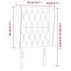vidaXL Κεφαλάρι με Πτερύγια Taupe 83x23x118/128 εκ. Υφασμάτινο