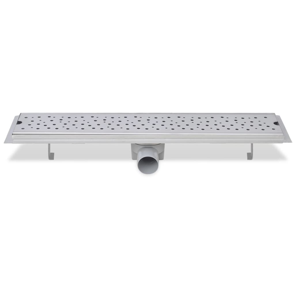 vidaXL Σιφόνια Ντουζιέρας Γραμμμικά 2 τεμ. 630x140 χιλ Ανοξείδ. Ατσάλι