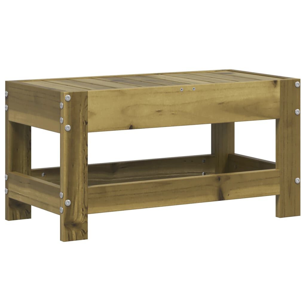 vidaXL Υποπόδιο Κήπου 62 x 30 x 32 εκ. από Εμποτισμένο Ξύλο Πεύκου