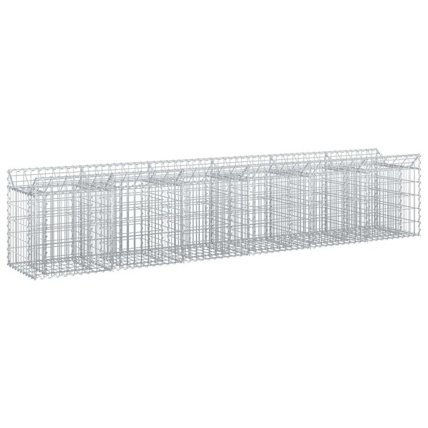 vidaXL &Alpha;&nu;&alpha;&sigma;&eta;&kappa;&omega;&mu;έ&nu;&omicron; &kappa;&rho;&epsilon;&beta;ά&tau;&iota; gabion 2 pcs &Alpha;&sigma;&eta;&mu;ί 300 x 50 x 60 &epsilon;&kappa;