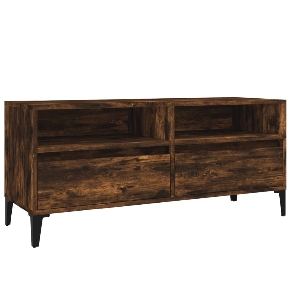 vidaXL Έπιπλο Τηλεόρασης Καπνιστή Δρυς 100x34,5x44,5 εκ. Επεξ. Ξύλο