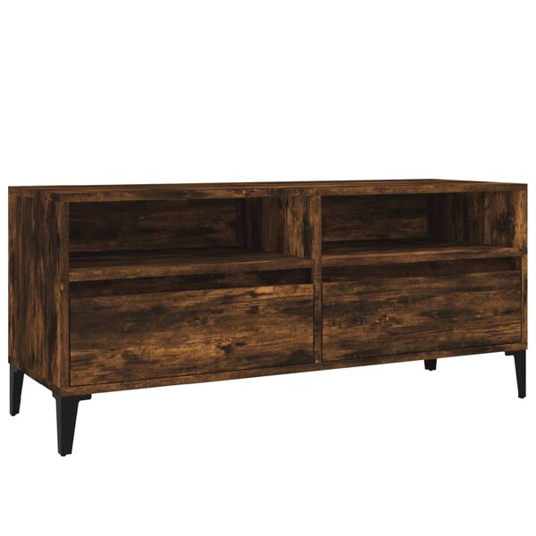 vidaXL Έπιπλο Τηλεόρασης Καπνιστή Δρυς 100x34,5x44,5 εκ. Επεξ. Ξύλο