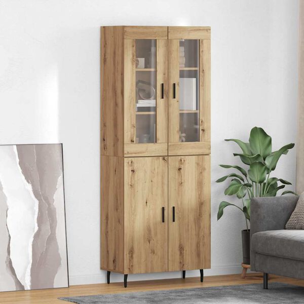vidaXL Highboard 2 pcs Artisan Oak &Sigma;ύ&nu;&theta;&epsilon;&tau;&omicron; &Xi;ύ&lambda;&omicron; &kappa;&alpha;&iota; &Gamma;&upsilon;&alpha;&lambda;ί