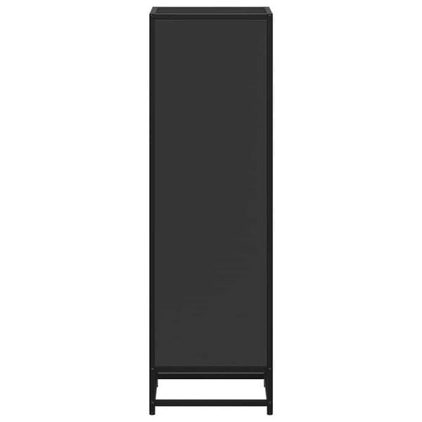 vidaXL Βιβλιοθήκη Μαύρο 33,5x33x107,5 εκ. από Επεξεργασμένο Ξύλο