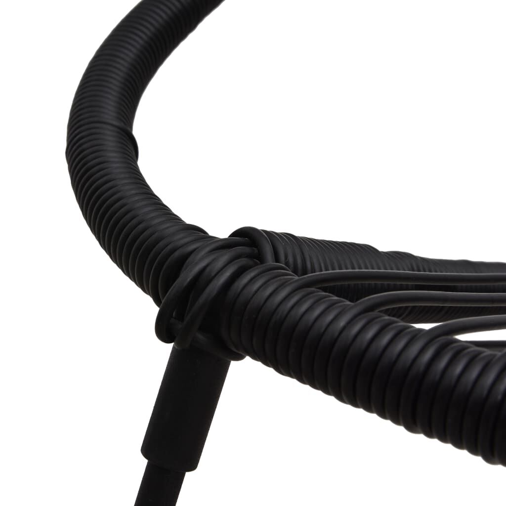 vidaXL Σετ Επίπλων Bistro 3 Τεμαχίων Μαύρο από Ρατάν PVC