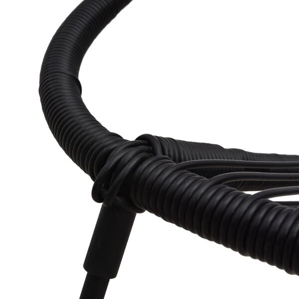 vidaXL Σετ Επίπλων Bistro 3 Τεμαχίων Μαύρο από Ρατάν PVC