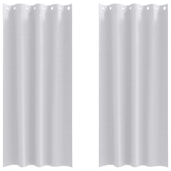 vidaXL Κουρτίνες 2 pcs Ανοιχτό Γκρι 245 x 140 εκ. Πολυεστέρας