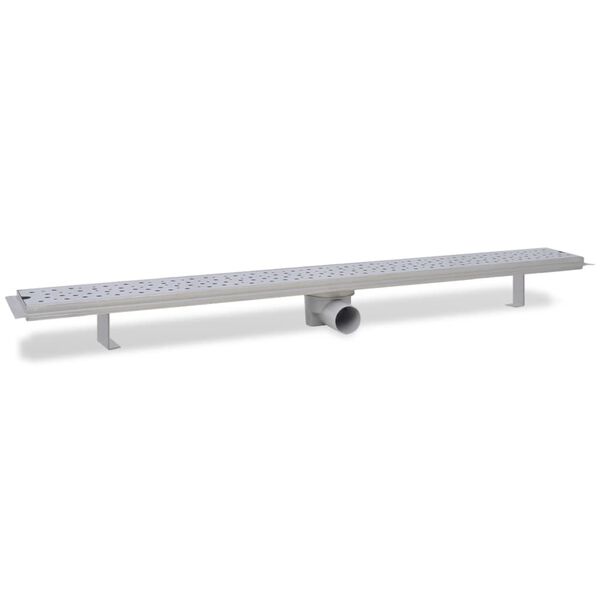 vidaXL Σιφόνια Ντουζιέρας Γραμμικά 2 τεμ. 1030x140 χιλ. Ανοξ. Ατσάλι