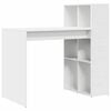 vidaXL Γραφείο με ράφι Λευκό 108 x 55 x 103.5 εκ Επεξεργασμένο ξύλο