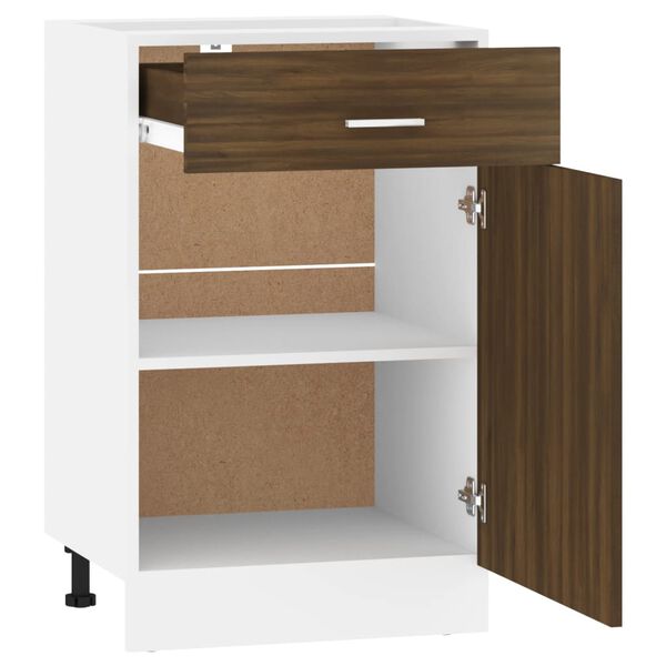 vidaXL Έπιπλο Με Συρτάρι Lyon Καφέ Δρυς 50x46x81,5εκ.