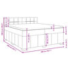 vidaXL &Kappa;&rho;&epsilon;&beta;ά&tau;&iota; Boxspring &mu;&epsilon; &Sigma;&tau;&rho;ώ&mu;&alpha; Taupe 200x200 &epsilon;&kappa;. &Upsilon;&phi;&alpha;&sigma;&mu;ά&tau;&iota;&nu;&omicron;