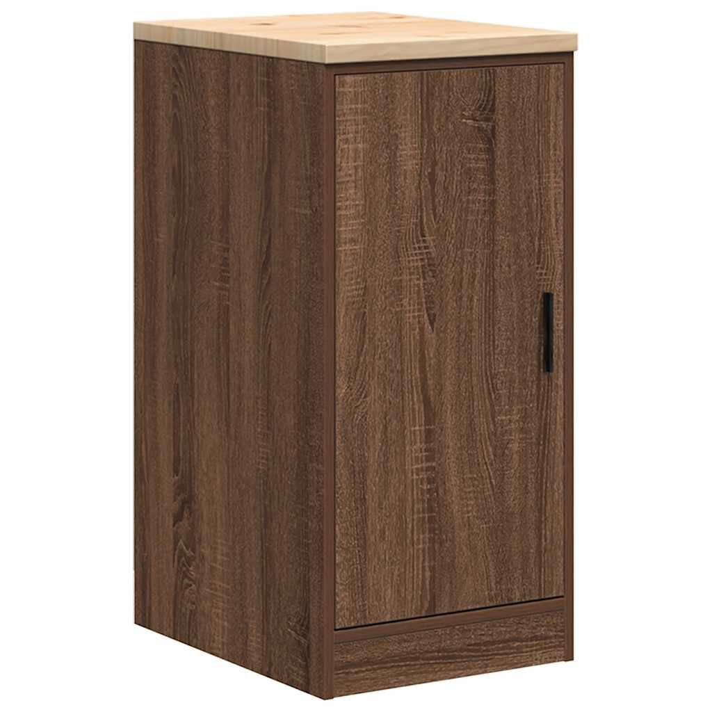vidaXL ντουλάπι αποθήκευσης γκαράζ 40x51x85 εκ μασίφ ξύλο πεύκο