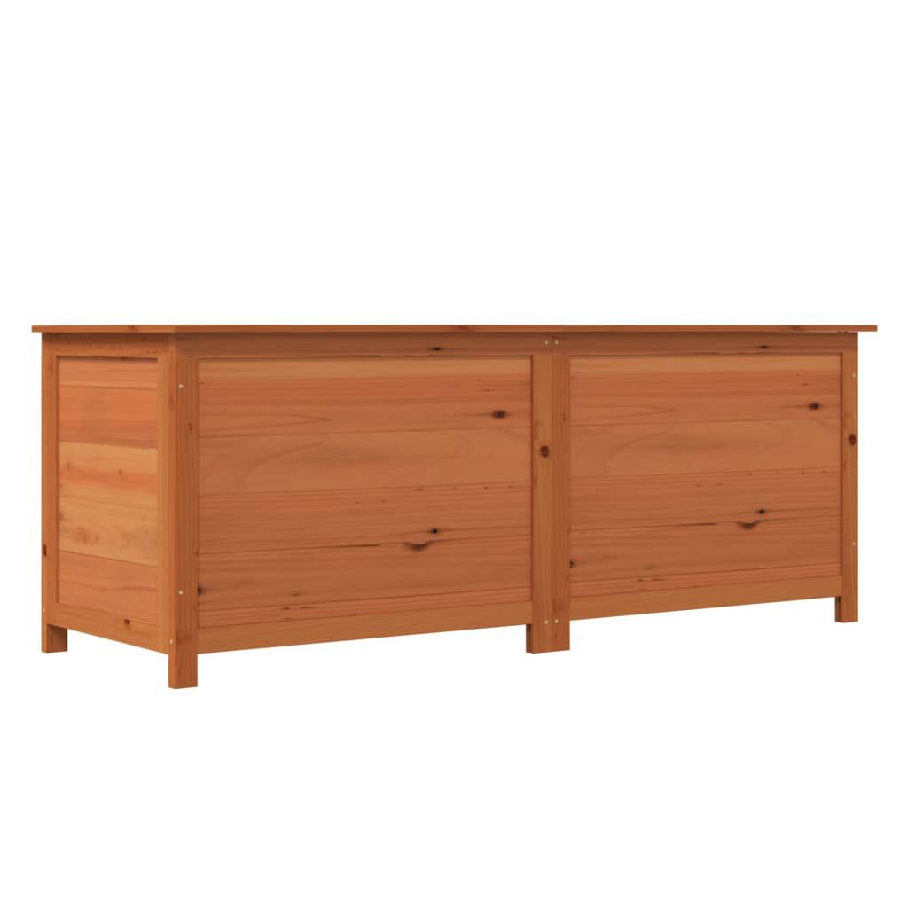 vidaXL Κουτί Μαξιλαριών Εξ. Χώρου Καφέ 150x50x56 εκ. Μασίφ Ξύλο Ελάτης