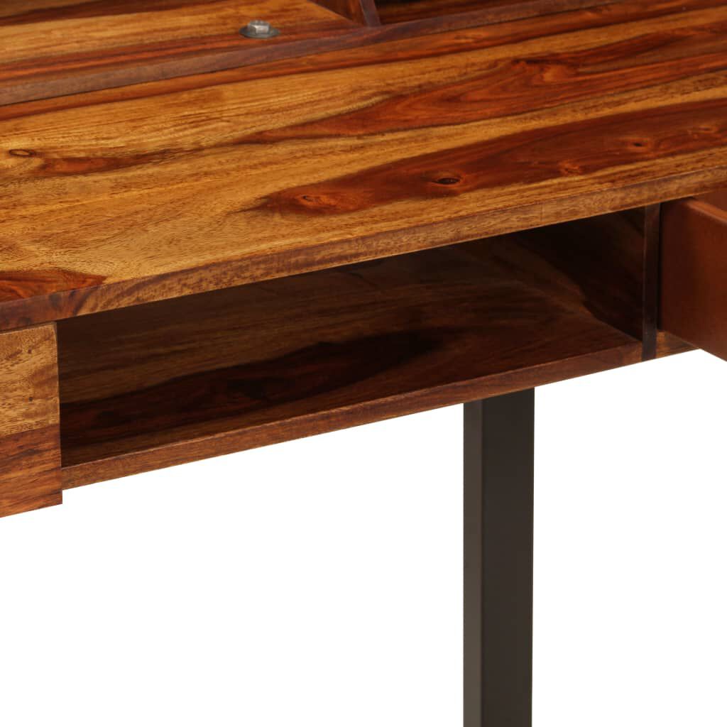 vidaXL Γραφείο 110 x 50 x 94 εκ. από Μασίφ Ξύλο Ακακίας και Ατσάλι