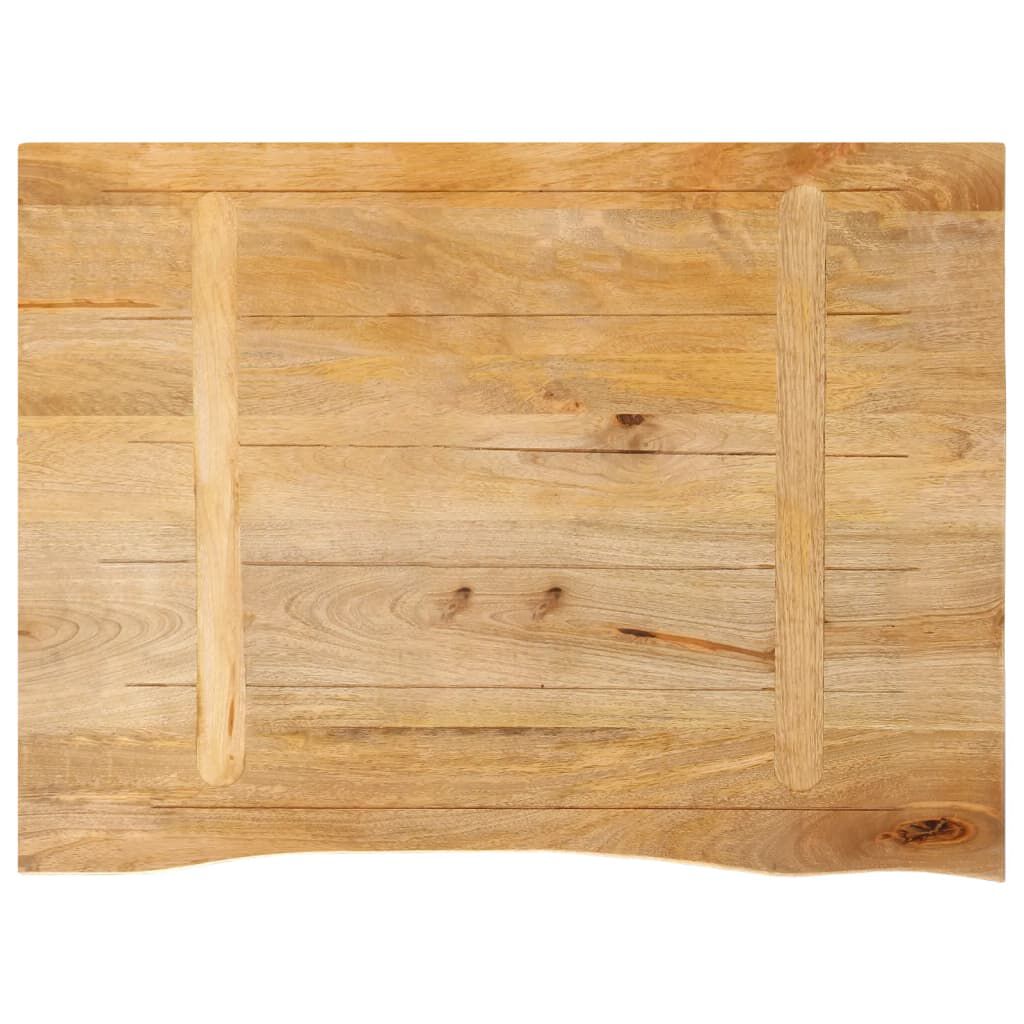 vidaXL Επιφάνεια Τραπεζιού 70x60x2,5 εκ. Live Edge Μασίφ Ξύλο Μάνγκο