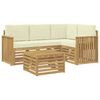 vidaXL &Sigma;&epsilon;&iota;&rho;ά &Kappa;&alpha;&nu;&alpha;&pi;έ &Epsilon;&xi;&omega;&tau;&epsilon;&rho;&iota;&kappa;&omicron;ύ 5 pcs &Lambda;&epsilon;&upsilon;&kappa;ό &kappa;&alpha;&iota; &Kappa;&rho;&epsilon;&mu; 59 x 59 x 37 &epsilon;&kappa;