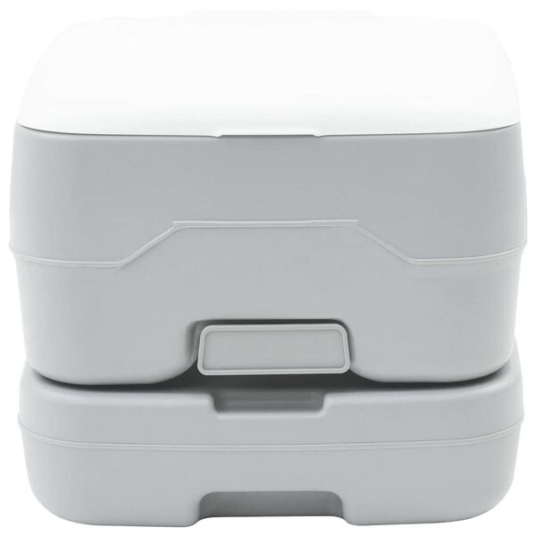 vidaXL Φορητή Τουαλέτα Καμπίνας Γκρι και λευκό 41.5 x 36.5 x 30 cm