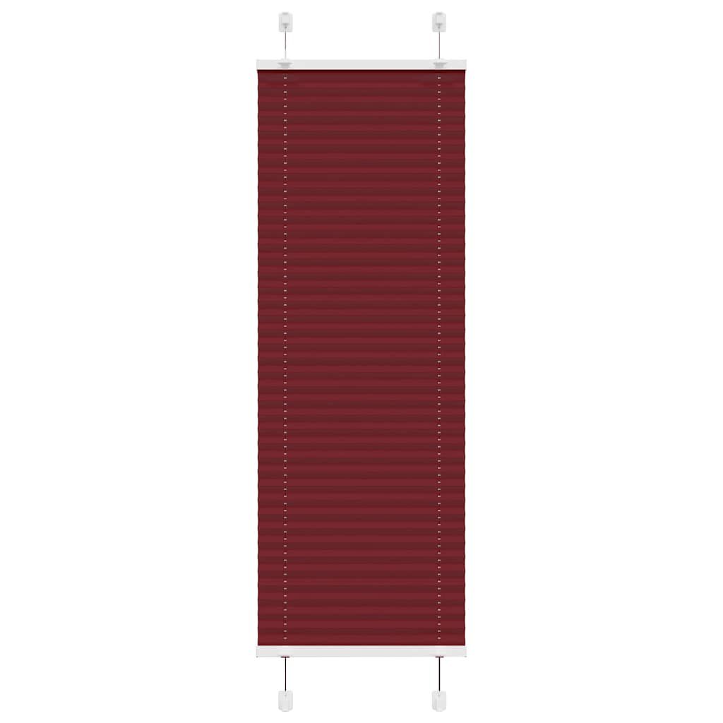 vidaXL Πλισέ περσίδα Μπορντό κόκκινο 40x150 cm Πλάτος υφάσματος