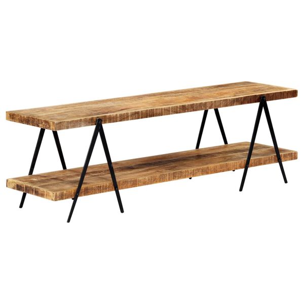 vidaXL Έπιπλο Τηλεόρασης 160 x 40 x 50 εκ. από Μασίφ Ξύλο Μάνγκο
