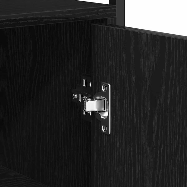vidaXL Πλαϊνό γραφείο Μαύρη δρυς 70 x 30 x 80 εκ. Επεξεργασμένο ξύλο
