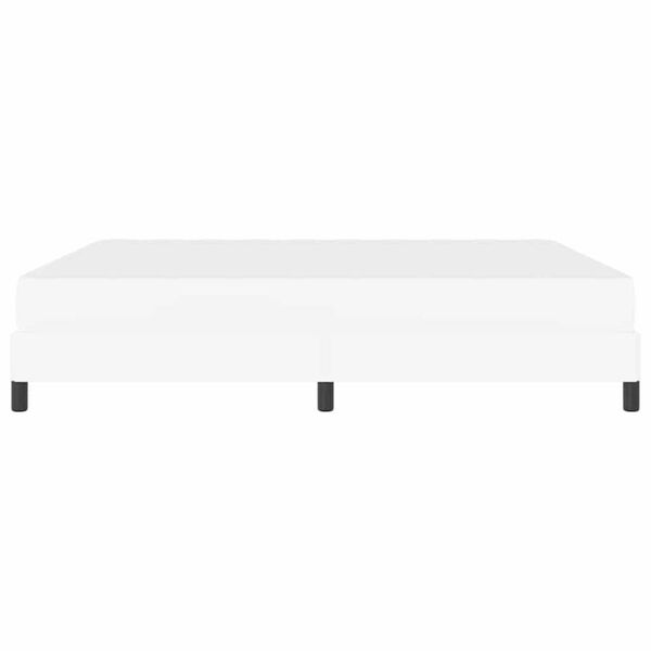 vidaXL Κρεβάτι Άλλο Καθαρό Λευκό 180 x 200 cm Τεχνητό δέρμα