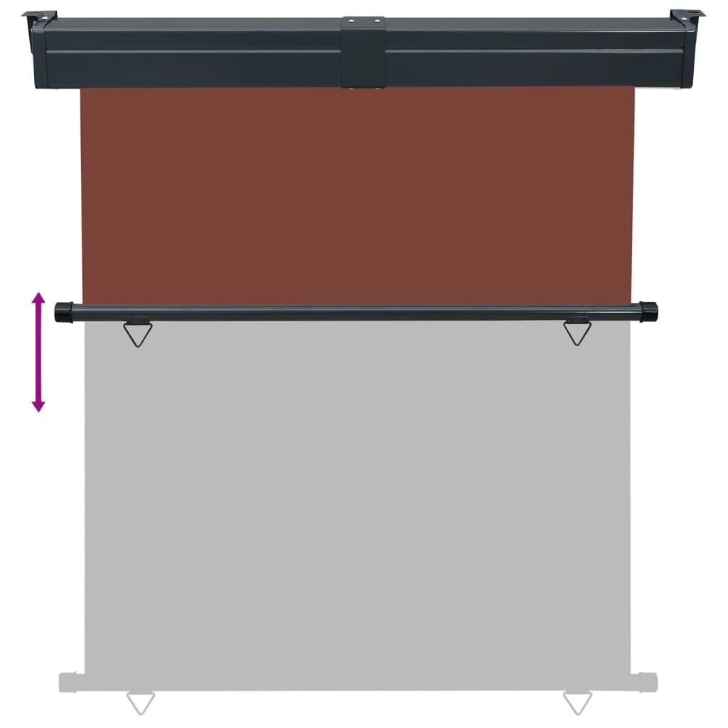 vidaXL Σκίαστρο Βεράντας Πλαϊνό Καφέ 165 x 250 εκ.