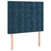 vidaXL Κρεβάτι Boxspring με Στρώμα Σκούρο Μπλε 90x190 εκ. Βελούδινο
