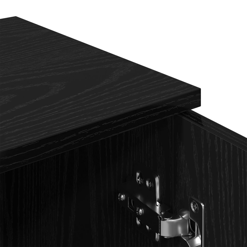 vidaXL Μαύρο Διπλό Γραφείο - 30x30x70 εκ, Κατασκευασμένο από Επεξεργασμένο Ξύλο