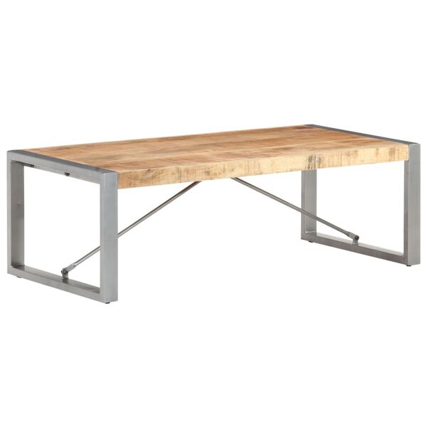 vidaXL Τραπεζάκι Σαλονιού 120 x 60 x 40 εκ. Ακατέργαστο Ξύλο Μάνγκο