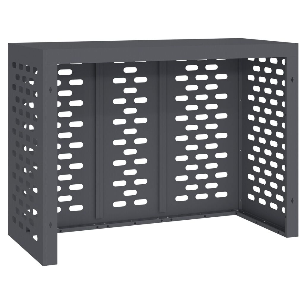vidaXL Κάλυμμα Κλιματιστικού Ανθρακί 110x50x80 εκ Χάλυβας