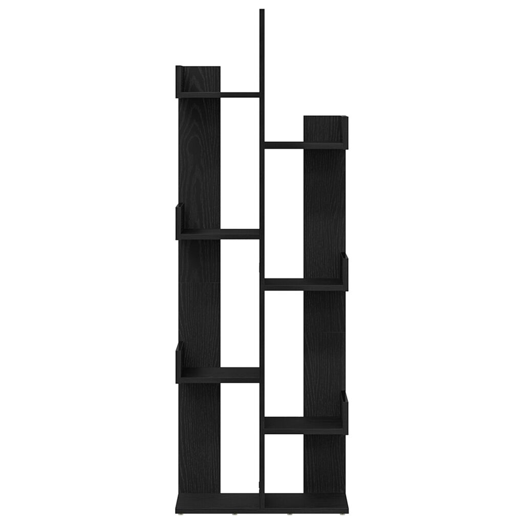 vidaXL Βιβλιοθήκη Μαύρη Δρυς 48x25,5x140 εκ. Φτιαγμένο από Ξύλο