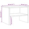 vidaXL Κομοδίνα 2 Τεμ. Γκρι Sonoma 40x30x30 εκ. από Επεξεργασμένο Ξύλο