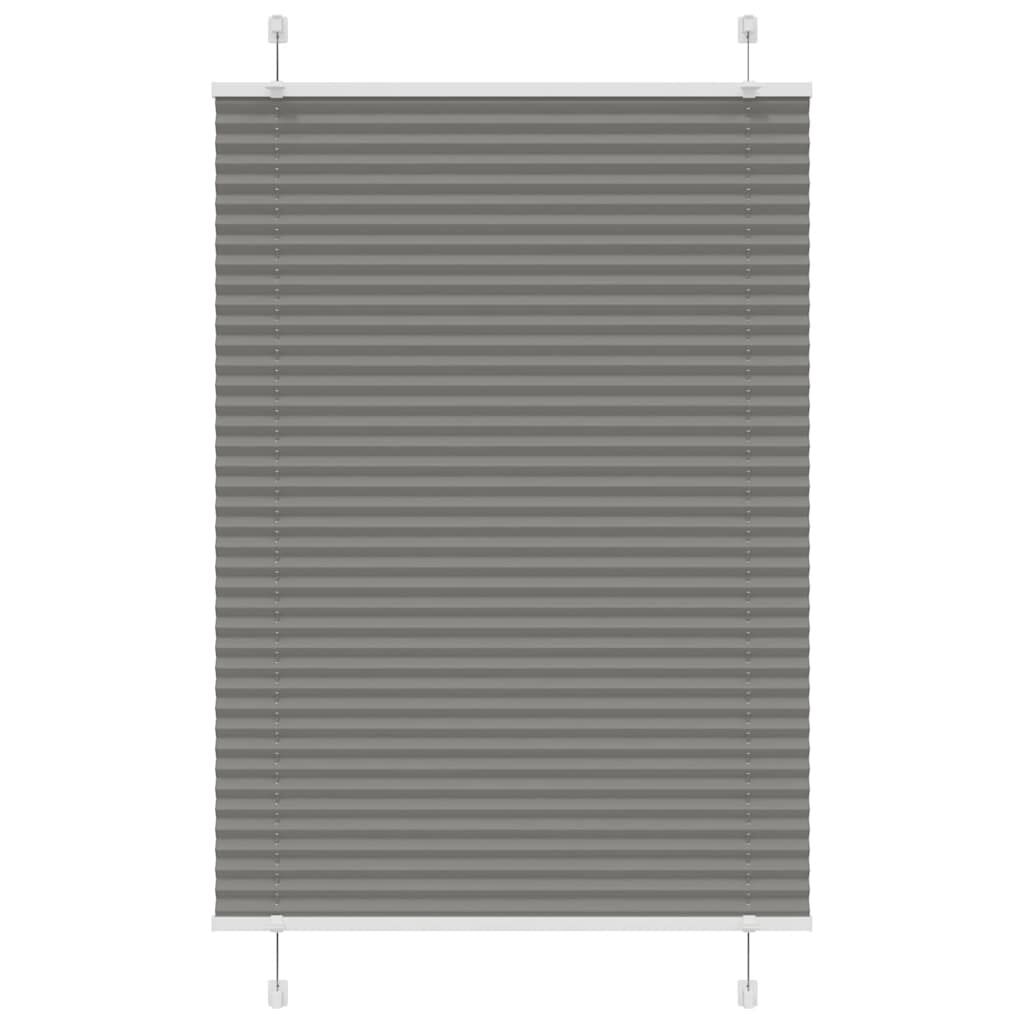 vidaXL Πλισέ περσίδα Ανθρακί 95x100 cm Πλάτος υφάσματος 94,4 cm