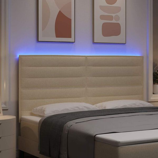 vidaXL LED &kappa;&epsilon;&phi;&alpha;&lambda;ά&rho;&iota; &mu;&epsilon; &phi;ώ&tau;&alpha; &lambda;&omega;&rho;ί&delta;&alpha;&sigmaf; LED &Kappa;&rho;&epsilon;&mu; 180 cm &Pi;&omicron;&lambda;&upsilon;&epsilon;&sigma;&tau;έ&rho;&alpha;&sigmaf;