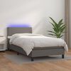 vidaXL &Kappa;&rho;&epsilon;&beta;ά&tau;&iota; Boxspring &mu;&epsilon; &Sigma;&tau;&rho;ώ&mu;&alpha; & LED &Gamma;&kappa;&rho;&iota; 80x200 &epsilon;&kappa;. &Sigma;&upsilon;&nu;&theta;. &Delta;έ&rho;&mu;&alpha;