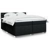 vidaXL &Kappa;&rho;&epsilon;&beta;ά&tau;&iota; Boxspring &mu;&epsilon; &Sigma;&tau;&rho;ώ&mu;&alpha; &Mu;&alpha;ύ&rho;&omicron; 200x200 &epsilon;&kappa;. &Upsilon;&phi;&alpha;&sigma;&mu;ά&tau;&iota;&nu;&omicron;