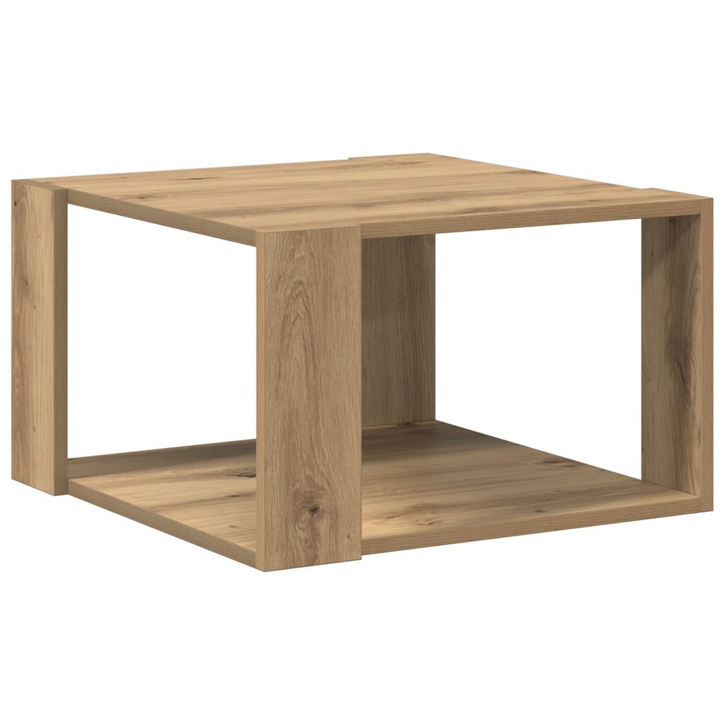 vidaXL Τραπεζάκι σαλονιού artisan δρυς 51.5 x 51.5 x 30 εκ