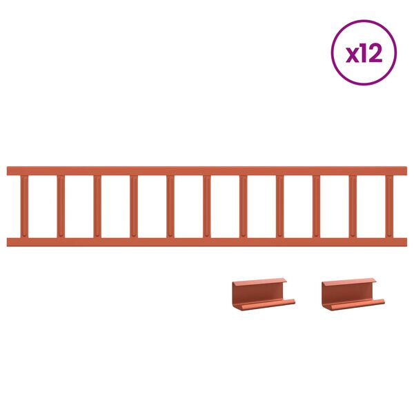 vidaXL &Phi;&rho;&omicron;&upsilon;&rho;ό&sigmaf; &chi;&iota;&omicron;&nu;&iota;&omicron;ύ &omicron;&rho;&omicron;&phi;ή&sigmaf; &Kappa;ό&kappa;&kappa;&iota;&nu;&omicron; 1200 x 2,5 x 20 &epsilon;&kappa; &Alpha;&tau;&sigma;ά&lambda;&iota;