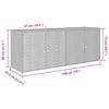 vidaXL Ντουλάπι Αποθήκευσης Κήπου Μαύρο 198x55,5x80 εκ Συνθετικό Ρατάν