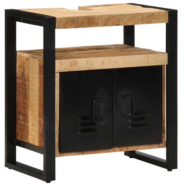 vidaXL Ντουλάπι νιπτήρα 55x35x60 cm από μασίφ ακατέργαστο ξύλο πεύκου