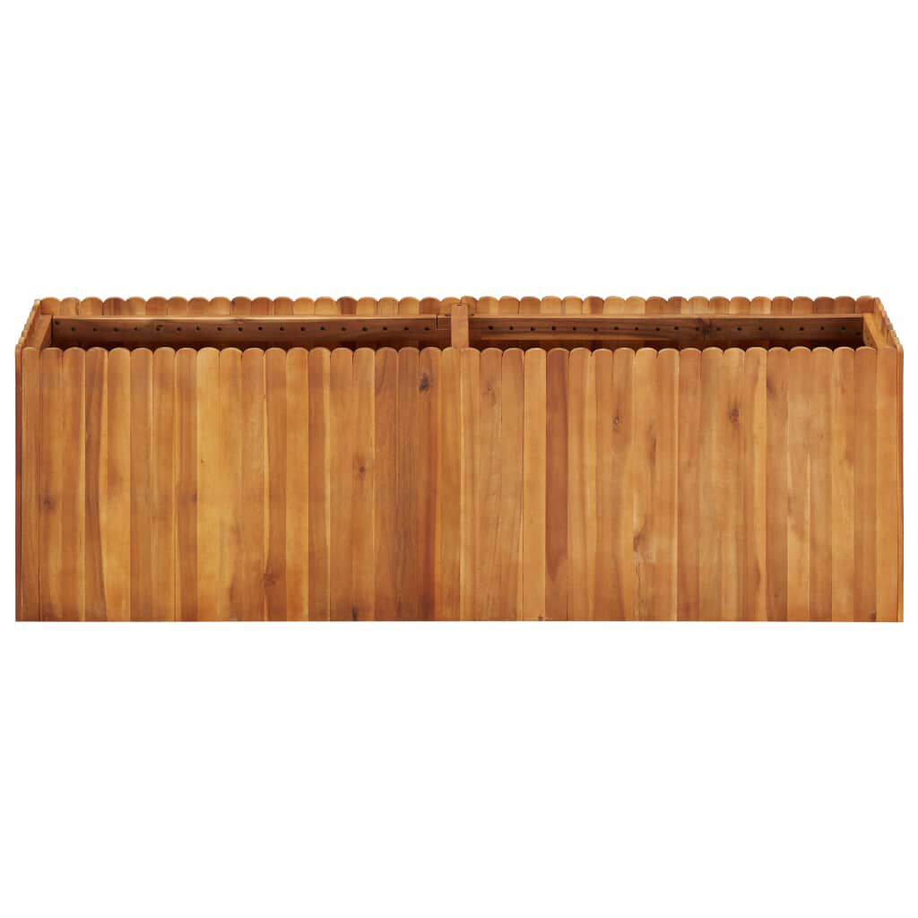 vidaXL Ζαρντινιέρα Υπερυψωμένη 150 x 30 x 50 εκ. Μασίφ Ξύλο Ακακίας