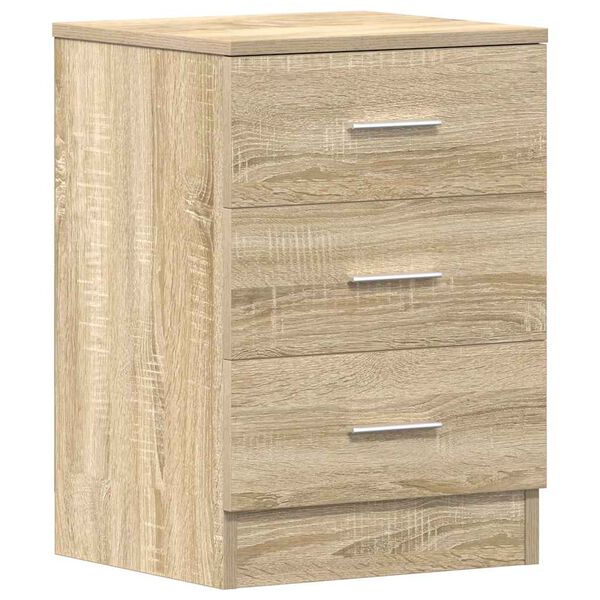 vidaXL Κομοδίνα 2 τεμ. Χρώμα Sonoma Δρυς 38x35x56 εκ. από Επεξ. Ξύλο