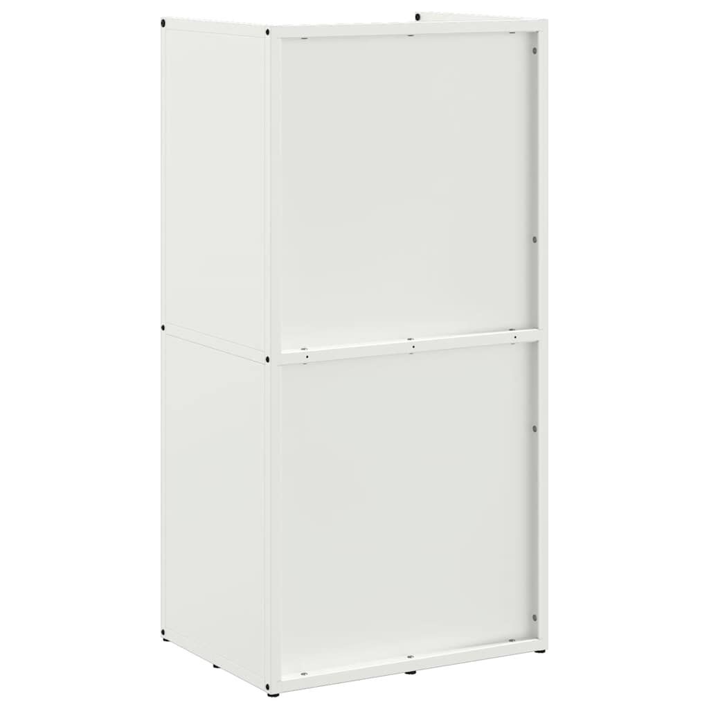vidaXL Ράφι Καυσόξυλων Λευκό 40x30x80 εκ. Χάλυβας ψυχρής έλασης