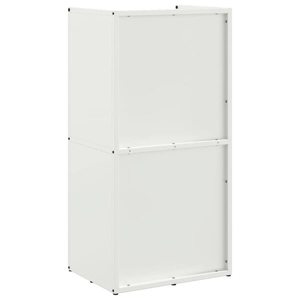 vidaXL Ράφι Καυσόξυλων Λευκό 40x30x80 εκ. Χάλυβας ψυχρής έλασης