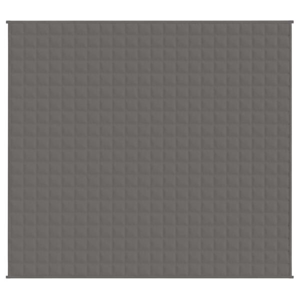 vidaXL Κουβέρτα Βαρύτητας Γκρι 200 x 220 εκ. 9 κ. Υφασμάτινη